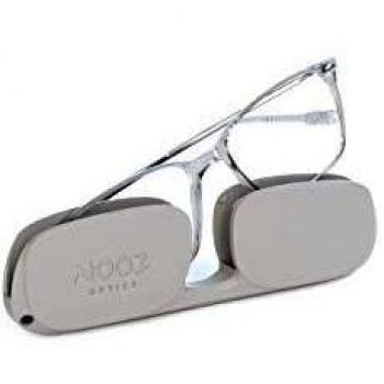 Nooz Optics - Gafas contra la luz azul sin corrección Hombre y Mujer para Ordenador, Smartphone, Gaming o Televisión - Forma Rectangular - Color Crystal - Colección Bao