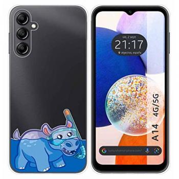Funda Silicona Transparente Hipo para Samsung Galaxy A14 4G / 5G con Dibujos