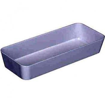 WENKO Bandeja organizadora Candy estrecha blanco - estrecha, Poliestireno, 24 x 4 x 10 cm, Blanco