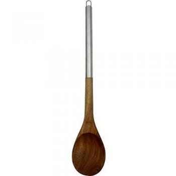 Fackelmann Nature Cuchara Remover Acacia. Madera y acero inoxidable. Color madera e inox. 35,5x6,6x1,5cm. 1ud.