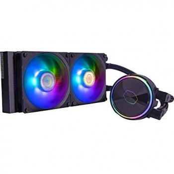 Cooler Master MasterLiquid PL240 Flux - Sistema de Refrigeración Líquida para CPU, Radiador de 240mm