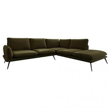 Sofá Rinconero Tapizado Lincoln A100 - 285x83x252cm, Patas de Metal, Selección de Colores