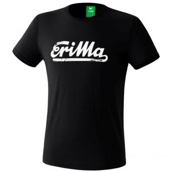Erima GmbH Retro Camiseta, Unisex niños, Negro/Blanco, 116