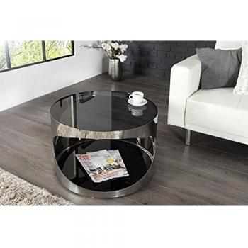 DuNord Design - Mesa Toronto 60 cm Vidrio/Acero inoxidable
