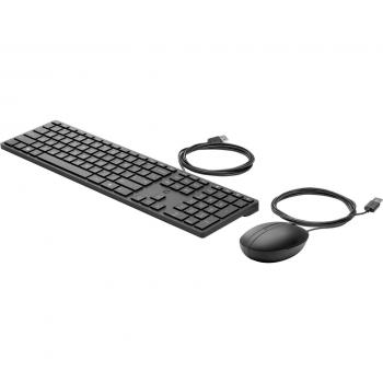 Combo de Teclado y Ratón HP Wired Desktop 320MK - Con Cable, Color Negro