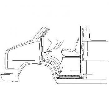 Chapa de acceso VAN WEZEL 1745102 para Schweller (Umbral)