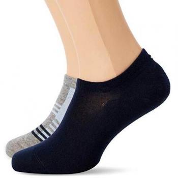 Tommy Hilfiger TH Men Stripe Footie 2P Calcetines Cortos, Azul