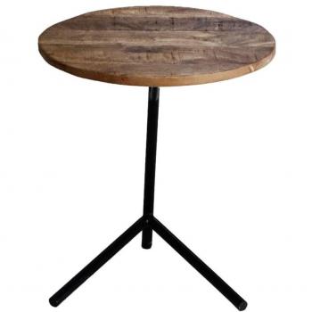 Mesa auxiliar Servio de madera de magnolia Rousseau - Marrón