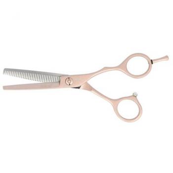 Tijera de esculpir en oro rosa de 5,5 pulgadas con diseño elegante