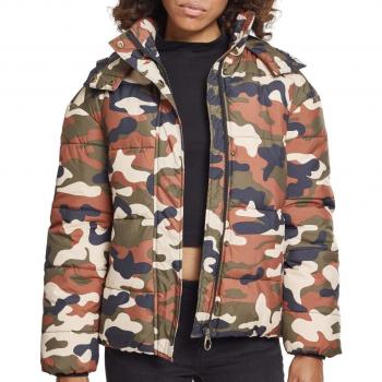 Urban Classics Women's Boyfriend Camo Parka Jacket