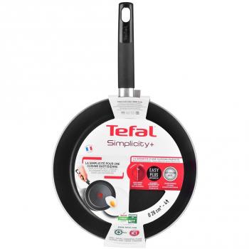Sartén Tefal Simplicity B5820602 Negro Ø 28 cm - Antiadherente - Fácil de Limpiar - Libre de PFOA