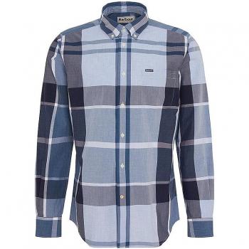 Barbour Harris Regular Fit Long Sleeve Shirt - Berwick Blue Tartan - Men's XL
