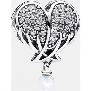 Charm Pandora Moments Alas de Ángel y Corazón Brillante