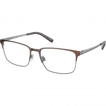 Ralph Lauren RL5119 Men's Square Eyeglasses, Color 9272, Brown, Size 55, Asian Fit, Blue Light Block Available