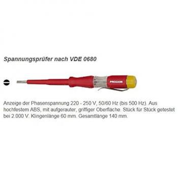 PROXXON 22 390 2222390-Tester Busca Fases vde 0680-0.5 x 3.0m, Multicolor