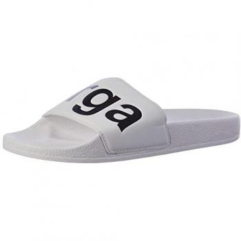 Sandalias Superga 1908 Slides Polysoft - Cómodas y Estilosas, Chanclas Superga Slides blanco negro - 42, Zapatillas de Gimnasia Superga 8032751647014, White-Black,