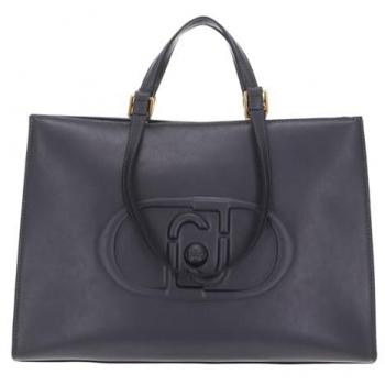 Liu Jo Women's Shopping Tote Bag - Elegant Design with Maxi Logo, Anthracite Color