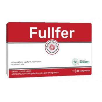Fullfer 20 Compresas - Suplemento Alimenticio de Hierro para la Salud de la Hemoglobina