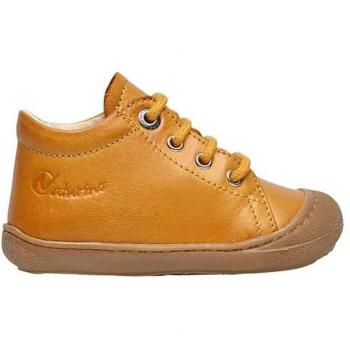 Naturino - Zapatillas de piel para primeros pasos en color beige medio liso