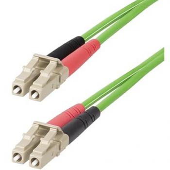 StarTech.com 15m (49.2ft) LC to LC (UPC) OM5 Multimode Fiber Optic Cable 50/125m Duplex LOMMF Zipcord VCSEL 40G/100G LSZH Fiber Jum