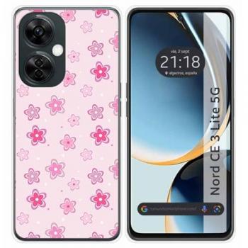 Funda de Silicona Personalizada para OnePlus Nord CE 3 Lite 5G con Diseño de Flores y Dibujos