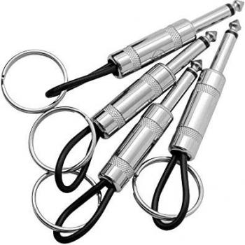 WQU Guitar Hook Keyring Wall Mounted with 4 Keyrings with Guitar Plug.