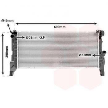 Radiador de refrigeración del motor VAN WEZEL 06012705