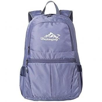 Witjhyu - Mochila impermeable ultraligera de 18 l, para senderismo, deportes al aire libre, camping, escalada, ciclismo o para ir al colegio, plegable, unisex., gris