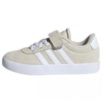 Zapatilla Adidas VL Court 3.0 EL C Beige/Blanca, Zapatillas Vl Court 3.0 Elastic, adidas VL Court 3.0 el c, Zapatos, Alumina/FTWR White/Alum