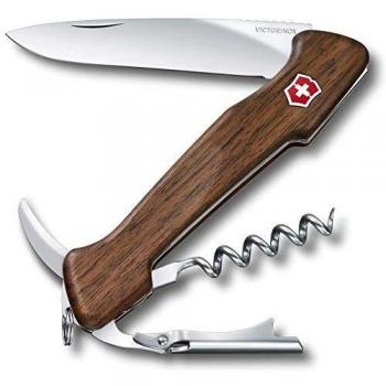 Victorinox Swiss Army Wine Master Walnut Pocket Knife with Double Lever Corkscrew 0.9701.63