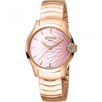 Ferrè Milano Women's Pink Gold Stainless Steel Analog Watch FM1L121M0081