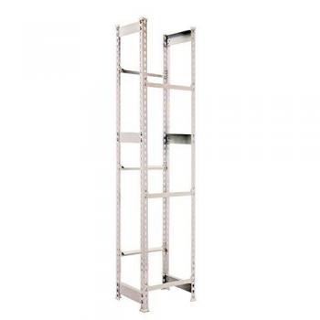 Estantería SimonRack para Cajas de Bebidas, 3 Estantes, Soporta 100 kg por Estante, Dimensiones 1800x400x300 mm, Blanco, Sin Tornillos