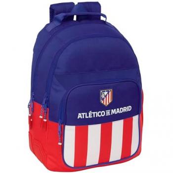 Mochila Escolar Atlético de Madrid 20L, 32x43x14 cm, Doble Adaptable a Carro, Ideal para Niños, Cómoda y Resistente