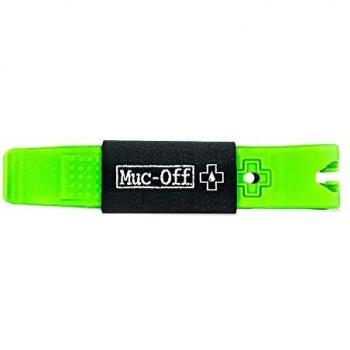 Kit de 2 Palancas Desmontables para Bicicleta Muc-Off Rim Stix Verde - Plástico Ergonómico, Fácil Uso y Sin Daños en Llantas
