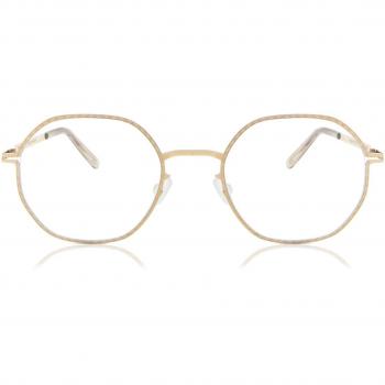 Mykita Auri 291 Gafas Recetadas para Mujer Dorados con armazones dorados y lentes de prescripción