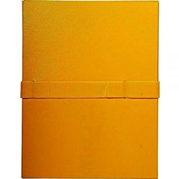 Carpeta Extensible Balacron Amarilla con Sangle de Velcro A4 24x32 cm