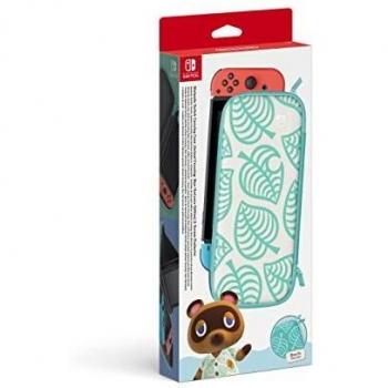 Funda + protector LCD para consola Nintendo Switch edición Animal Crossing: New Horizons