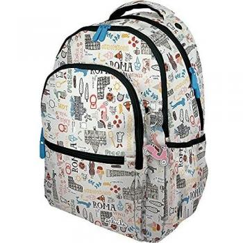 Grafoplás 37610549. Mochila Saco, Colección Epluche, Roma, Cierre Cuerdas, Bolsillo Exterior, 36x47cm