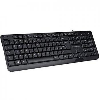 Teclado Slim Mediacom CX2200 USB/PS2 Negro