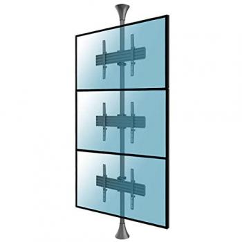 Soporte de Suelo/Techo Kimex para 3 Pantallas de TV 32-75 VESA 400x400 Máx 30Kg