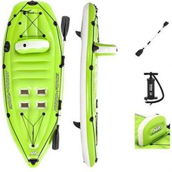 Kayak Hinchable Bestway Hydro-Force Koracle 270 x 100 cm con Remo y Bomba para Pesca