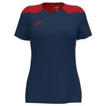 Joma Championship VI Women's Short Sleeve T-Shirt Navy Red