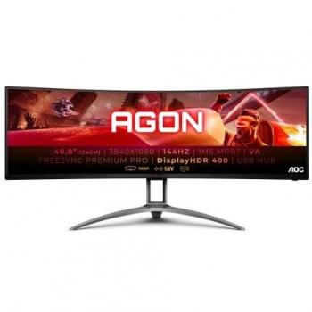 Monitor Gaming Curvo Ultrapanorámico AOC AG493QCX 48.8 Dual Full HD 1ms 144Hz VA Multimedia Negro