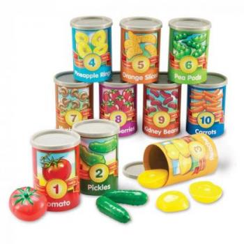 Counting Cans Set for Numbers 1 to 10
