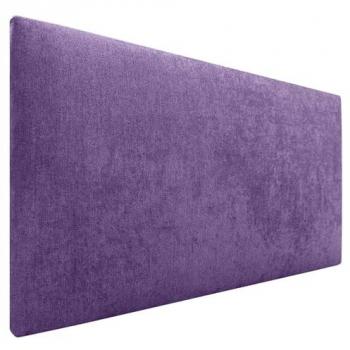 Cabecero Tapizado de Polipiel o Tela AQUALINE Liso 95x50cm para Cama Lujo (Lila)