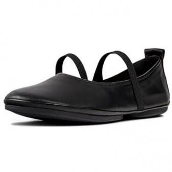 Merceditas de mujer Camper Right Nina de piel lisa con elástico, color negro, talla 35