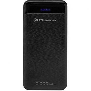 Bateria Externa Portatil Power Bank Phoenix 10000Mah 2 X Usb 2.1A Negra