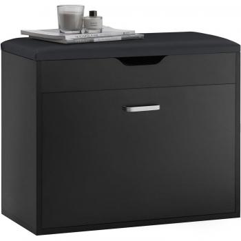 Organizador de zapatos SoBuy FSR94-SCH con cajón abatible, color negro