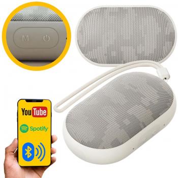 Altavoz Bluetooth Realme Pocket Gris Desierto - Conexión inalámbrica, diseño compacto y portátil, sonido de alta calidad, batería de larga duración, resistencia al agua (IPX5), micrófono incorporado para llamadas manos libres