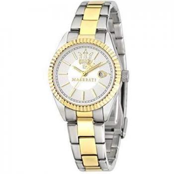 Women's Watch, Competizione Collection, Quartz Movement, Three Hands Version with Date, Stainless Steel and Gold pvd Watch - R8853100505